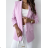 Long sleeve jacket (one size) ITALIAN MODA IMC17324 pink S