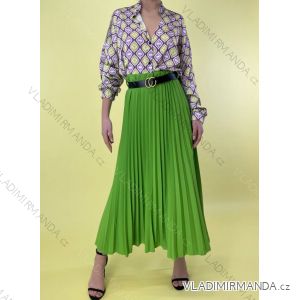 Women's long pleated skirt (S/M ONE SIZE) ITALIAN FASHION IMPLM232815011