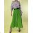 Women's long pleated skirt (S/M ONE SIZE) ITALIAN FASHION IMPLM232815011