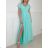 Women's Long Elegant Casual Short Sleeve Dress (S/M ONE SIZE) ITALIAN FASHION IMPBB23B23384