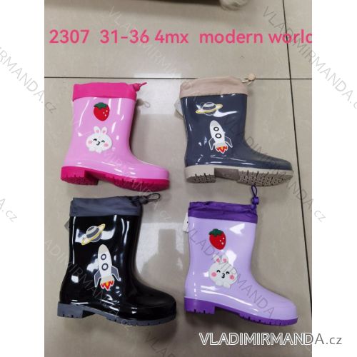 Rubber boots children's youth girls and boys (31-36) MODERN WORLD OBMW232307