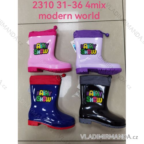 Rubber boots children's youth girls and boys (31-36) MODERN WORLD OBMW232310