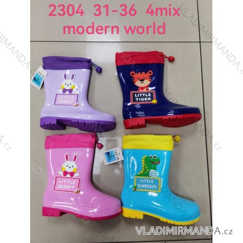 Rubber boots children's youth girls and boys (31-36) MODERN WORLD OBMW232304