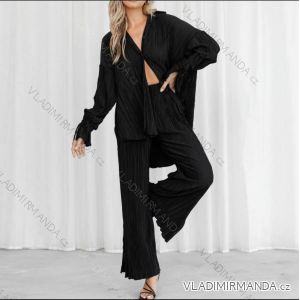 Women's Long Sleeve Shirt and Long Pants Set (S-XL) ITALIAN FASHION IMPGM2322496-01