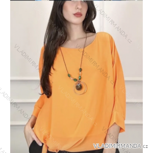 Women's Long Sleeve Pendant Tunic (S/M ONE SIZE) ITALIAN FASHION IMPDY23LS18145