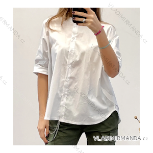 Women's Long Sleeve Tunic/Blouse Shirt (S/M ONE SIZE) ITALIAN FASHION IMPDY23LS19195