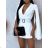 Women's Long Sleeve Elegant Belted Overalls/Dress (S/M ONE SIZE) ITALIAN FASHION IMM23m27030