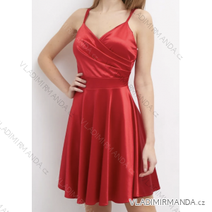 Women's elegant evening dress with straps (S/M ONE SIZE) ITALIAN FASHION IMPSH235258