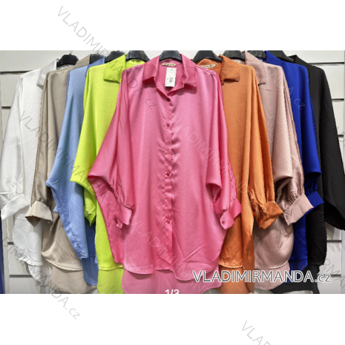 Women's Long Sleeve Shirt (S/M ONE SIZE) ITALIAN FASHION IMPSH232686