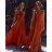 Women's Dress Long Straps Variable Tie (S/M/L/XL ONE SIZE) ITALIAN FASHION IMM223000HG - Fuchsia Pink - S/M