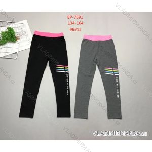 Girls' long leggings (134-146) ACTIVE SPORT ACT238P-7591