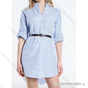 Long Sleeve Tunic/Belt Dress Long Sleeve Women's Stripe (S/M ONE SIZE) ITALIAN FASHION IMPLP2332970075A