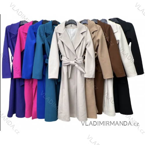 Women's Autumn Leather Long Sleeve Coat (S/M ONE SIZE) ITALIAN FASHION IMPLM2255500