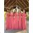 Women's Dress Long Straps Variable Tie (S/M/L/XL ONE SIZE) ITALIAN FASHION IMM223000HG - Fuchsia Pink - S/M