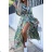 Women's Long Summer Long Sleeve Dress (S/M ONE SIZE) ITALIAN FASHION IMPGM2323111