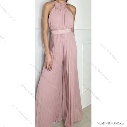 Women's Sleeveless Long Jumpsuit (S/M ONE SIZE) ITALIAN FASHION IMPBB23008s