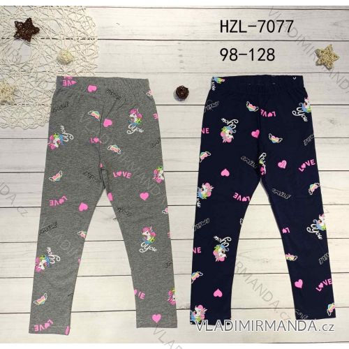 Girls' long leggings (98-128) ACTIVE SPORT ACT22HZ-8888