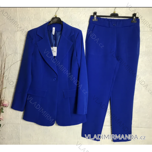 Šaty letní na ramínka dámské (S/M ONE SIZE) ITALSKÁ MÓDA IMPBB22B21841 Royal blue XL