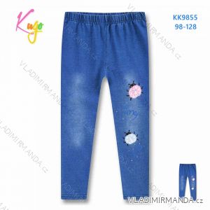 Jeans leggings denim warm children's girls (98-128) KUGO KK9945