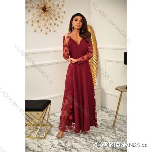 Women's Long Party Long Sleeve Dress (36-54) POLISH FASHION PMLMR23PAMELA-1