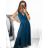 Elegant formal dress with straps for women (S / M ONE SIZE) ITALIAN FASHION IM321576