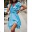 Women's Summer Short Sleeve Floral Dress (S / M ONE SIZE) ITALIAN FASHION IMWE222129