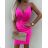 Women's Elegant Strapless Dress (S/M ONE SIZE) ITALIAN FASHION IMWY22224