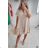 Women's Long Chiffon Short Sleeve Dress (S/M ONE SIZE) ITALIAN FASHION IMWGM23456