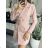 Women's Elegant Velvet Long Sleeve Dress (S/M ONE SIZE) ITALIAN FASHION IMWKK224073