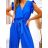 Women's Long Elegant Sleeveless Jumpsuit (S/M ONE SIZE) ITALIAN FASHION IMWK23899