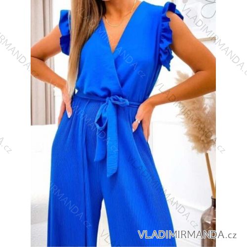 Women's Long Elegant Sleeveless Jumpsuit (S/M ONE SIZE) ITALIAN FASHION IMWK23899