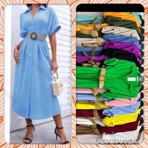 Women's Long Chiffon Short Sleeve Dress (S/M ONE SIZE) ITALIAN FASHION IMWGM23456