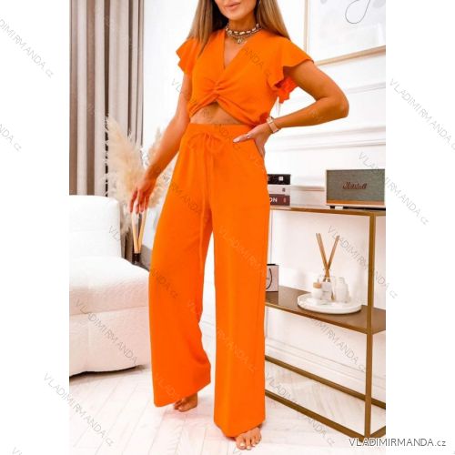 Women's summer top and pants set (S / M ONE SIZE) ITALIAN FASHION IMWK222192