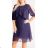 Women's Plus Size 3/4 Long Sleeve Chiffon Dress (2XL/3XL ONE SIZE) ITALIAN FASHION IMWT23960