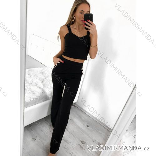 Women's long pants and strappy top set (S/M ONE SIZE) ITALIAN FASHION IMPSH23L32589