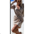 Women's Elegant Long Sleeve Dress (S/M ONE SIZE) ITALIAN FASHION IMPGM2323081