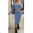 Women's Elegant Long Skirt and Long Sleeve Top Set (S/M ONE SIZE) ITALIAN FASHION IMPOC239123