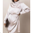 Women's Elegant Long Sleeve Dress (S/M ONE SIZE) ITALIAN FASHION IMPOC235925