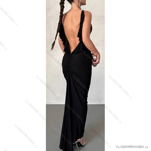 Women's long elegant dress with straps (S/M ONE SIZE) ITALIAN FASHION IMPLP2361160010