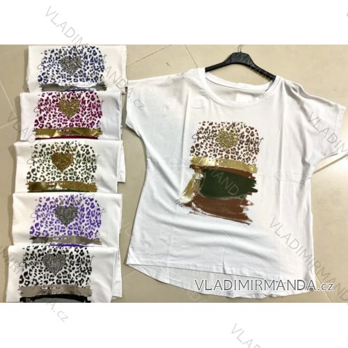 Women's Short Sleeve T-Shirt (S/M ONE SIZE) ITALIAN FASHION IMPLP2313332075