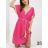 Women's Long Summer Short Sleeve Dress (S / M ONE SIZE) ITALIAN FASHION IMWB22026