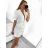 Šaty letní na ramínka dámské (S/M ONE SIZE) ITALSKÁ MÓDA IMPBB22B21841 S/M white