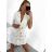 Šaty letní na ramínka dámské (S/M ONE SIZE) ITALSKÁ MÓDA IMPBB22B21841 S/M white