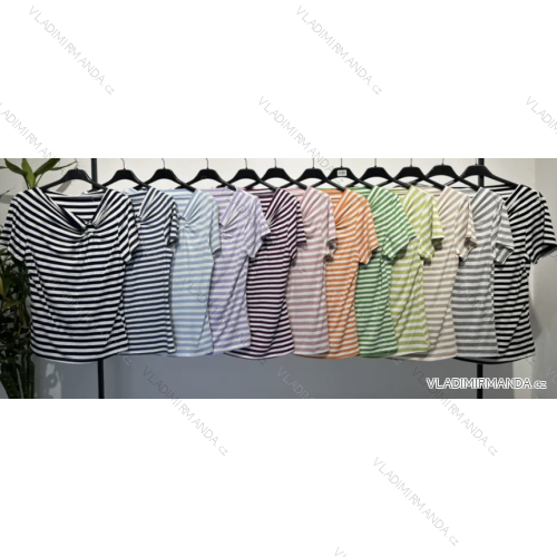 T-shirt short sleeve women's stripe (S/M ONE SIZE) ITALIAN FASHION IMPLM2319400