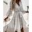 Women's Long Chiffon Short Sleeve Dress (S/M ONE SIZE) ITALIAN FASHION IMWGM23456