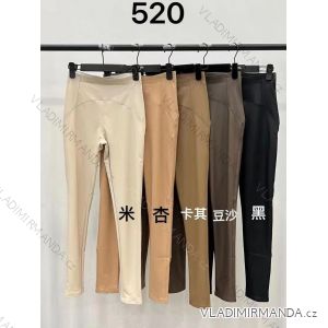 Women's Long Leatherette Slim Leggings (S/M ONE SIZE) ITALIAN FASHION IMM23FD520