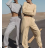 Women's long tracksuit and long sleeve sweatshirt set (S/M ONE SIZE) ITALIAN FASHION IMPCF239229