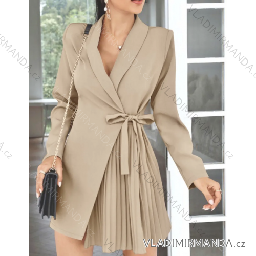 Women's Elegant Coat Long Sleeve Dress (S/M ONE SIZE) ITALIAN FASHION IMPCF2316972