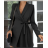 Women's Elegant Coat Long Sleeve Dress (S/M ONE SIZE) ITALIAN FASHION IMPCF2316972