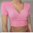 Women's Short Sleeve Crop Top (S/M ONE SIZE) ITALIAN FASHION IMPBB23W2234